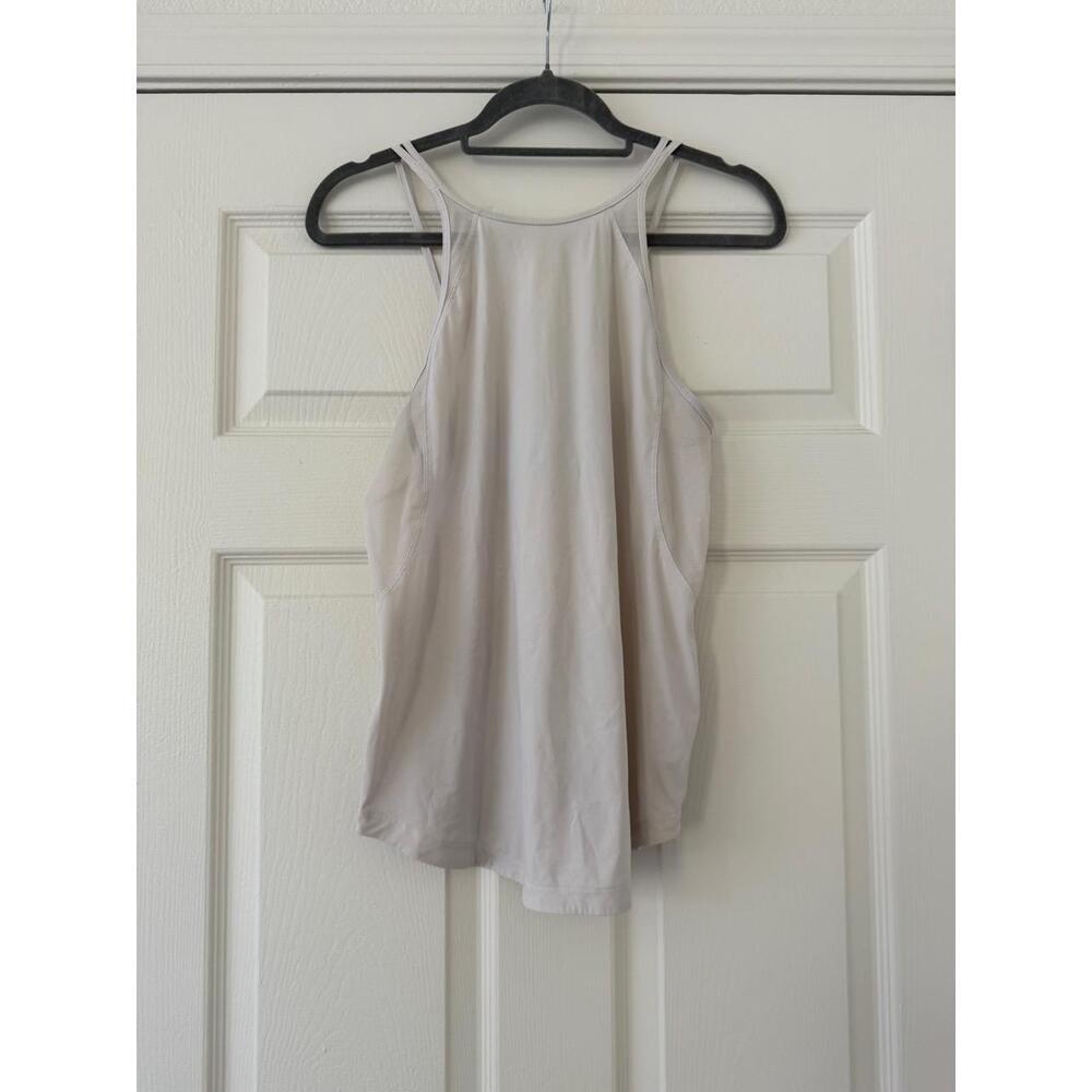 Lululemon White Racerback Tank Top size 6